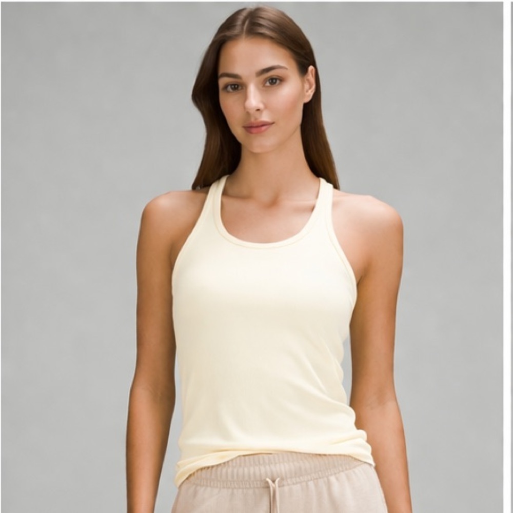 Lululemon Hold Tight Thin Strap Racerback Tank White Size 12 NWT